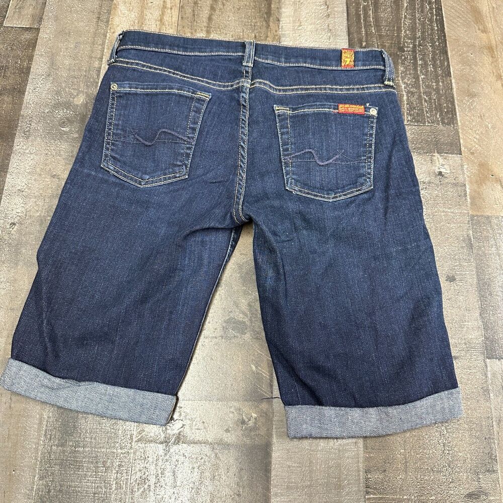 Seven For All Mankind Bermuda Denim Shorts Size 26. AU8116400A 26x10